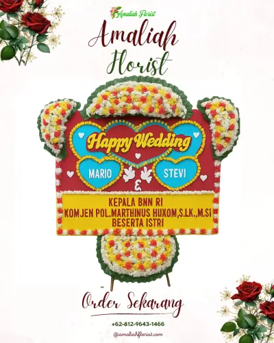 Karangan Papan Bunga Pernikahan di Four Points By Sheraton Manado